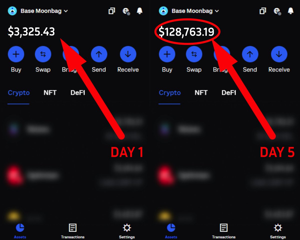 The $BASE memecoin season is just beginning!

Over the past 5 days, I've earned over $120k.

The key to success is tracking whale wallets

I've chosen 7 tokens that whales hold 🧵👇