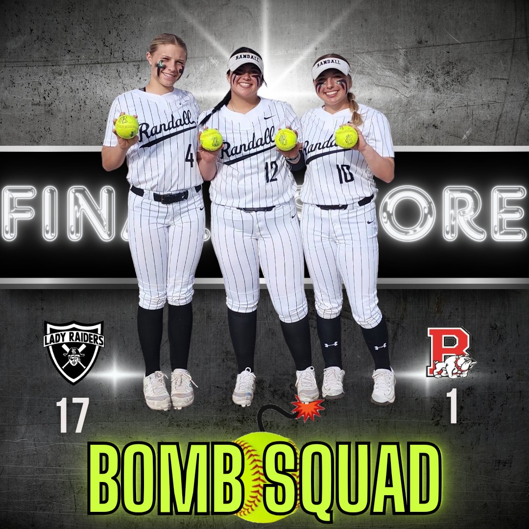REDEMPTION MADE! Your Lady Raiders had 🔥HOT🔥 bats tonight against the Borger Lady Bulldogs. Junior <a href="/LandriHolcomb/">Landri Holcomb</a> homered early in the 1st inning,  <a href="/Jayceemata23/">Jaycee</a> homered in the 2nd &amp; had a Grand Slam in the 3rd, &amp; Freshman <a href="/TatumGibson27/">Tatum Gibson 2027</a> homered in the 4th!! Way to work ladies!