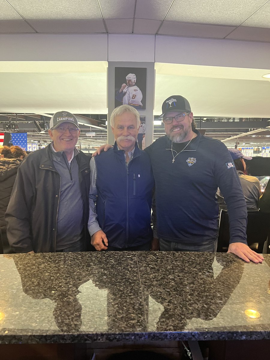 The night is always better when these guys are in the building! From left to right : Mike Zuke, John Wensink, and Reed Low