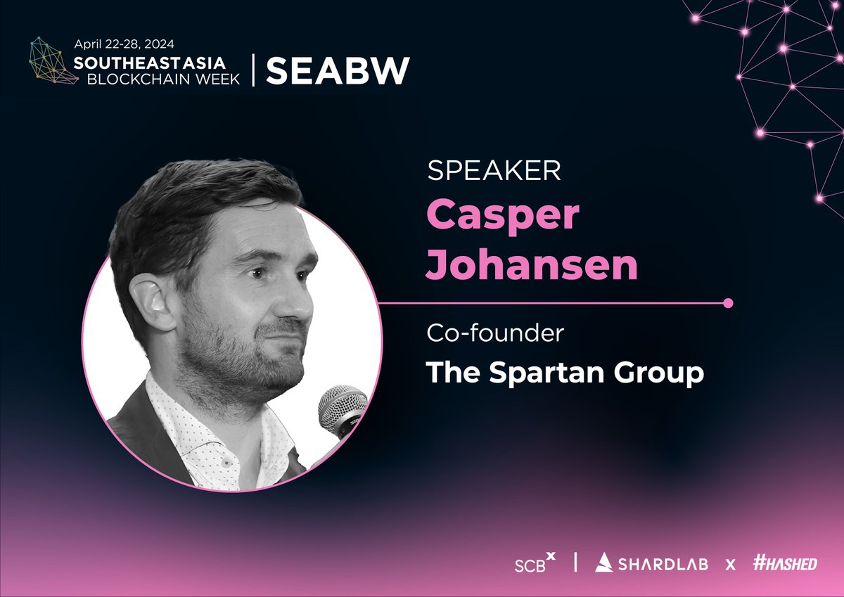 🌟 Meet Casper Johansen, Co-Founder of The Spartan Group! At  @TheSpartanGroup, @CasperJohansen advises leading crypto-focused companies  on M&A and fundraising, with past clients including notable names like  Solana, Dapper Labs, Blockfolio, Bybit,