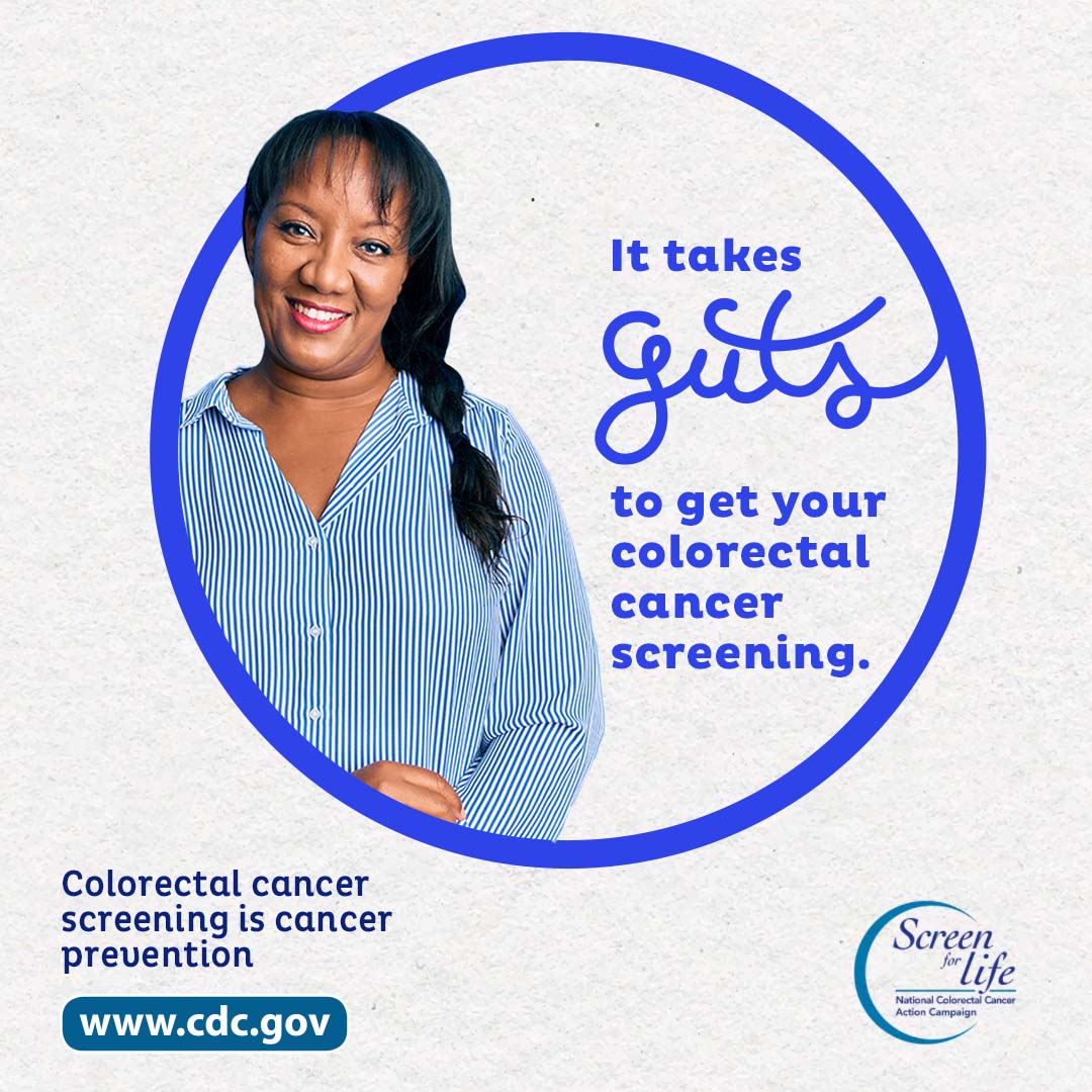 March is Colorectal Cancer Awareness Month, and although many people don’t want to think about or deal with colorectal cancer screening, it can save your life! Talk with your doctor about getting screened.