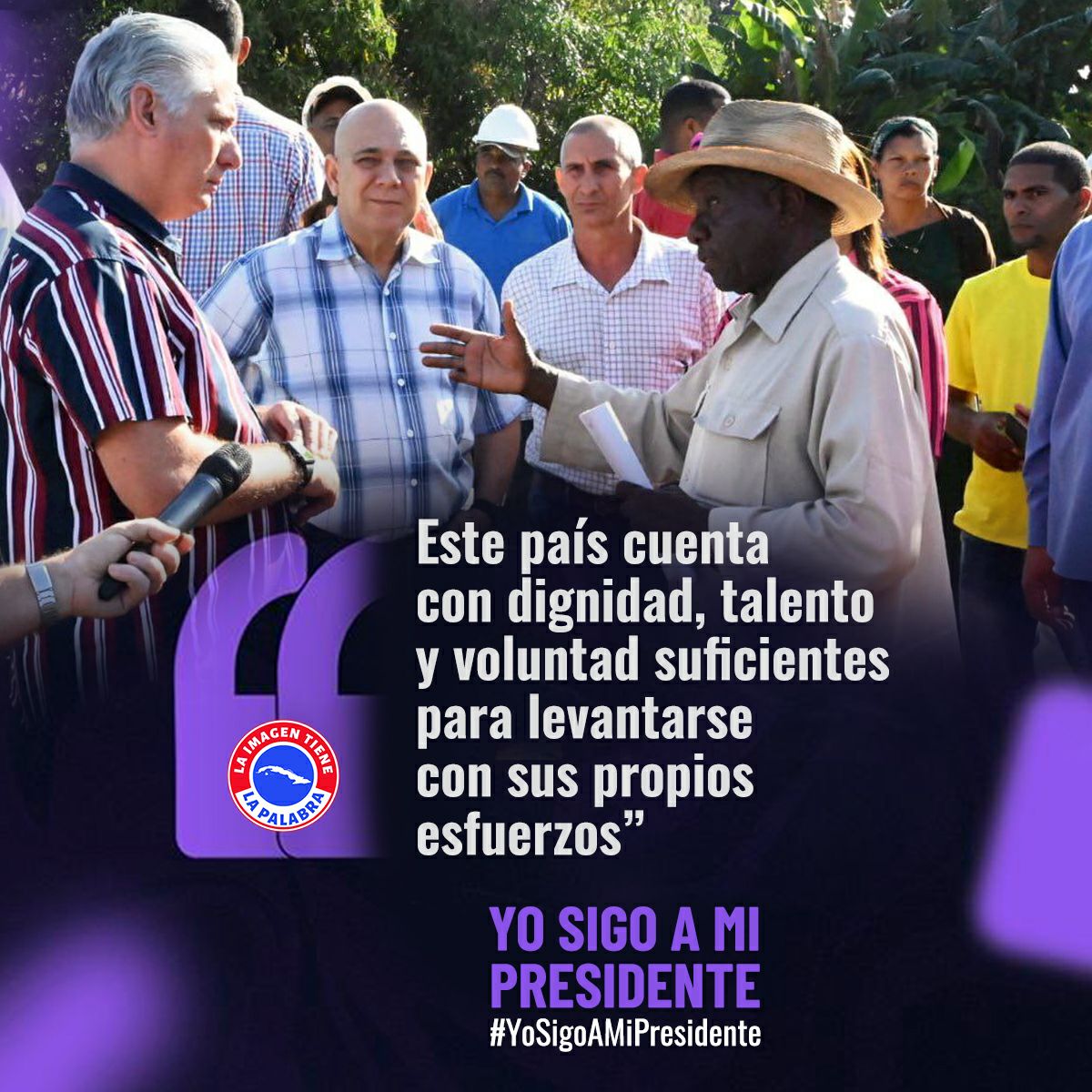#YoSigoAMiPresidente 
#AbajoElBloqueoContraCuba
#VivaCubaSocialista