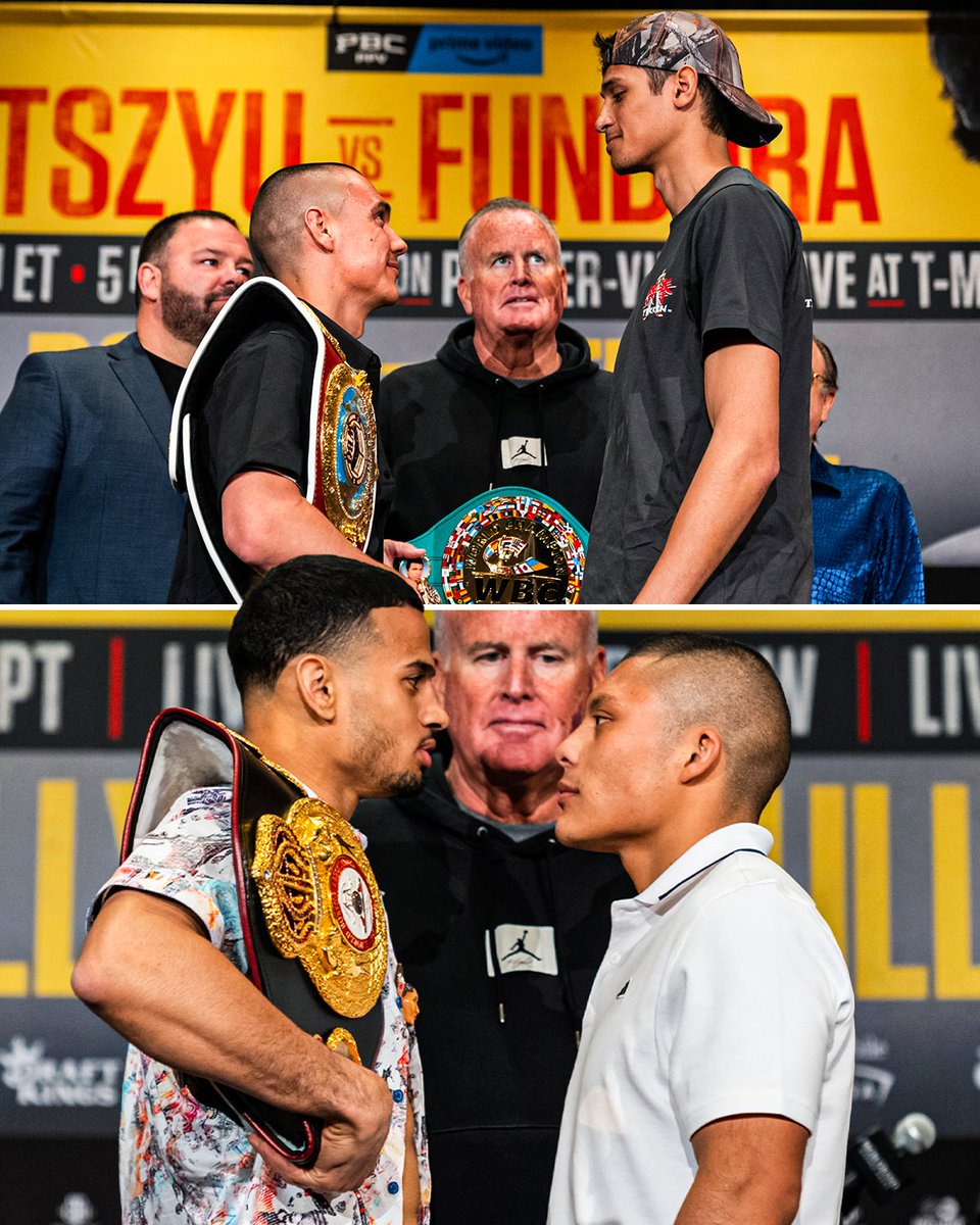 ESPNRingside's tweet image. This is gonna be good 🍿 #TszyuFundora

(📸: Ryan Hafey/Premier Boxing Champions)