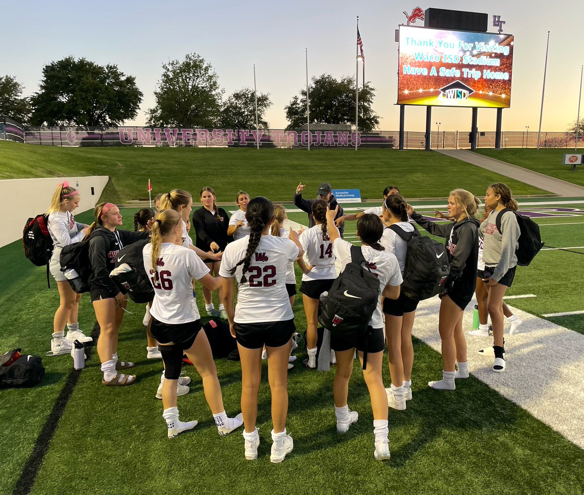 Congratulations to our <a href="/Weiss_WSoccer/">Weiss Women’s Soccer</a> athletes and coaches on finishing a great season‼️ District 12 Co-Champions &amp; Region 3 Bi-District Champions 👏🏼 Tough night v. Sachse but WE ARE SO PROUD OF YOU‼️🐺❤️ <a href="/PfISDAthletics/">PfISD Athletics</a> <a href="/WeissHighSchool/">Weiss High School</a> <a href="/varsity_news/">Varsity News</a> <a href="/var_austin/">VAR</a> <a href="/Weiss_ABC/">WeissAthleticBooster</a>