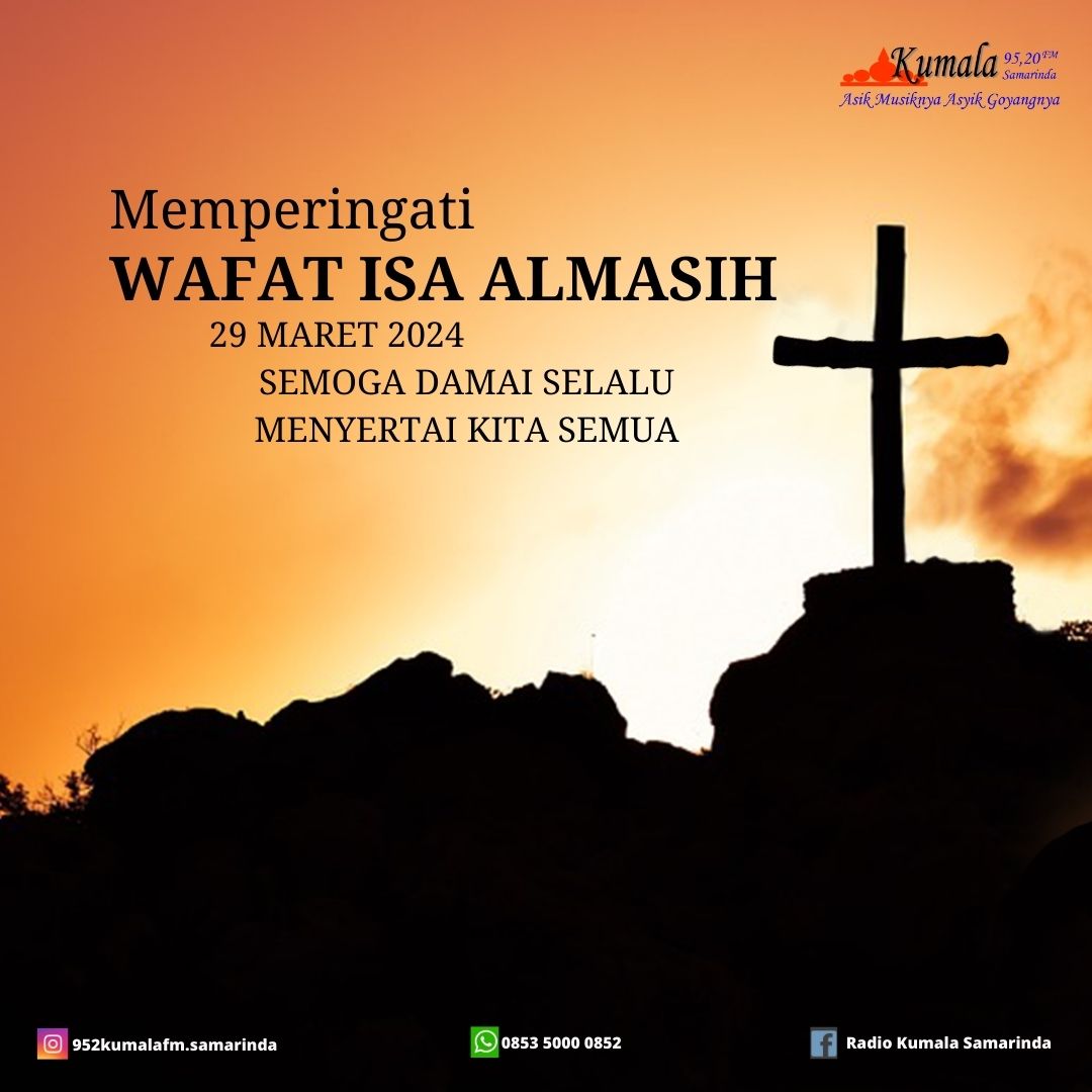 Selamat memperingati hari Jumat Agung, Bagi Pecinta kumala, semoga pengorbanan-Nya membuat kita menjadi manusia yang lebih baik lagi