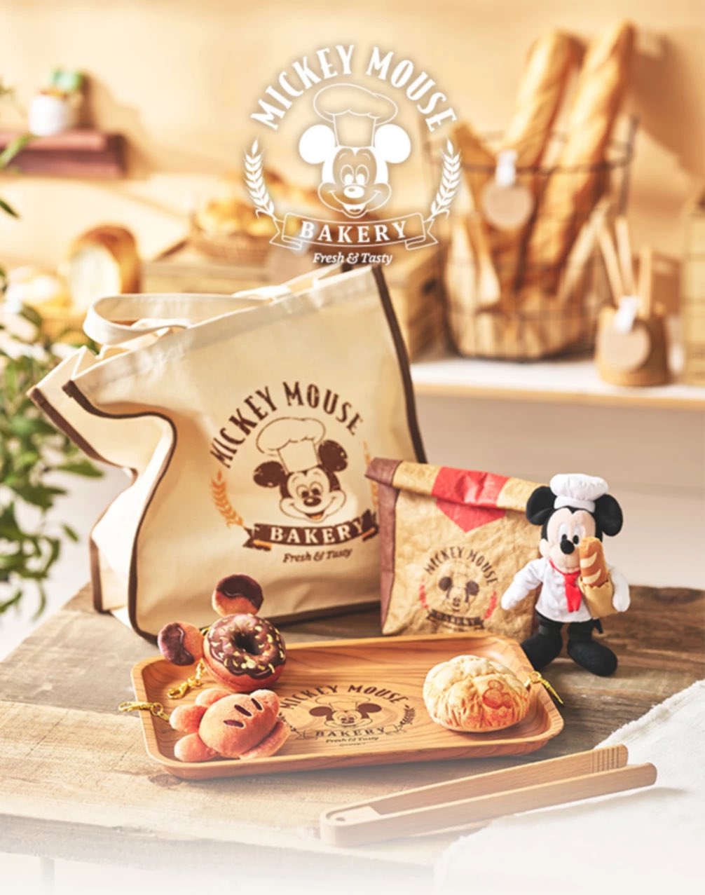 ミッキー　食パン　ティッシュケース　MICKEY'S BAKERY ディズニー ミッキー 食パン ティッシュケース MICKEY'S BAKERY ディズニー