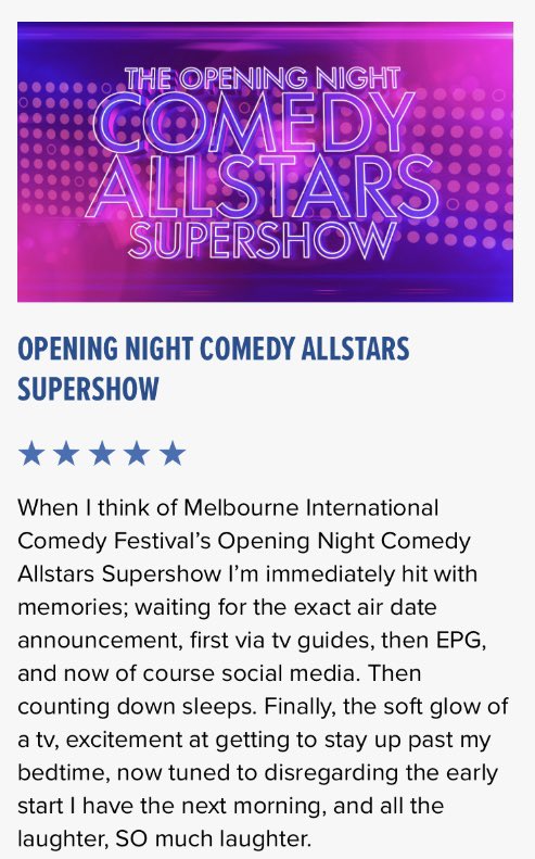 Hi so apparently I’m a Funny Tonne for this year’s @melbcomedyfestival ?!?!?!?You can find my reviews on the MICF website or by clicking the link in my bio!! (pls check them out!) This is the coolest thing since I maxed my Town Hall on Clash Of Clans so I’m excited!!! #MICF