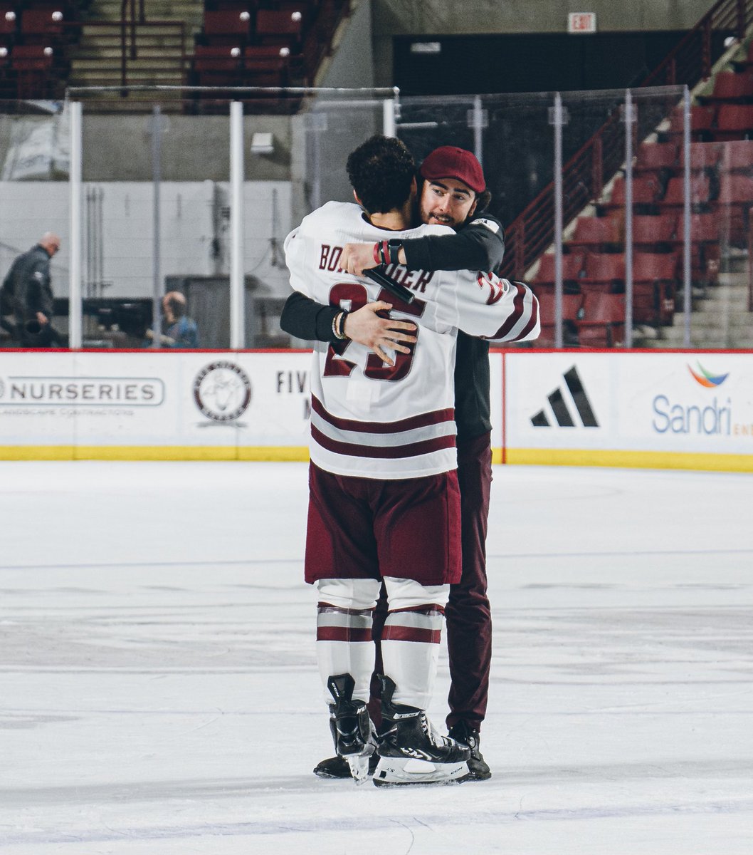 𝙀𝙡𝙞 𝙎𝙡𝙤𝙫𝙞𝙣 (@elislovin) on Twitter photo Pretty incredible 4 years for these two.
Two-time <a href="/hockey_east/">Hockey East</a> champs, 2021 National Champions, no one can ever take that away from em!
Couldn’t be more proud of my guys <a href="/AaronBo27/">Aaron Bohlinger</a> and <a href="/AlgeLinden/">Linden Alger</a>
Two guys that are #NewMass through and through.
Thank you for everything! Pretty incredible 4 years for these two.
Two-time <a href="/hockey_east/">Hockey East</a> champs, 2021 National Champions, no one can ever take that away from em!
Couldn’t be more proud of my guys <a href="/AaronBo27/">Aaron Bohlinger</a> and <a href="/AlgeLinden/">Linden Alger</a>
Two guys that are #NewMass through and through.
Thank you for everything!