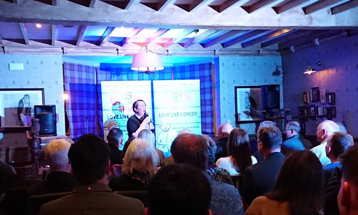 Thanks to <a href="/ColinHavey/">Colin Havey</a>, <a href="/JonCapewell_/">Jon Capewell</a>, L J Francis &amp; @BeffernieBlack for another hilarious <a href="/The_giggleshack/">The_giggleshack</a> at The Goshawk tonight. (And the food was lovely, too.) 😂😂👏👏👏 Tickets booked for the next 'Shack at <a href="/HelsbySports/">Helsby Sports Club</a> on April 12th. #Comedy