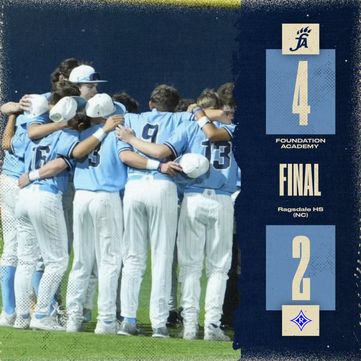 #LionsBaseball advances to 15-1 on the year with an impressive 4-2 win over highly ranked Ragsdale HS (North Carolina) 🦁🔥