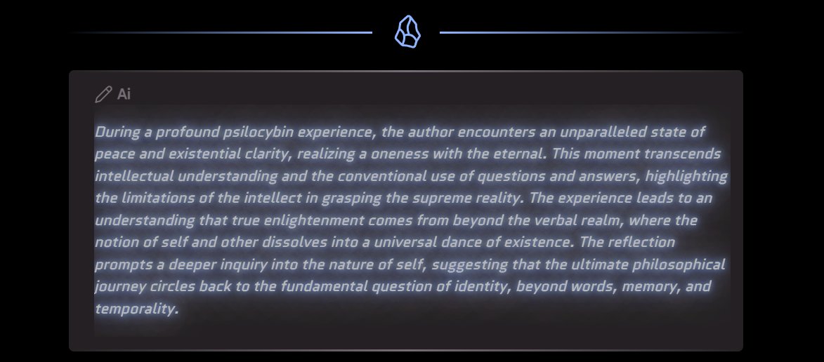 #PsilocybinEnlightenment
#TranscendentalExperience
#Oneness
#IntellectualLimitation
#SelfInquiry