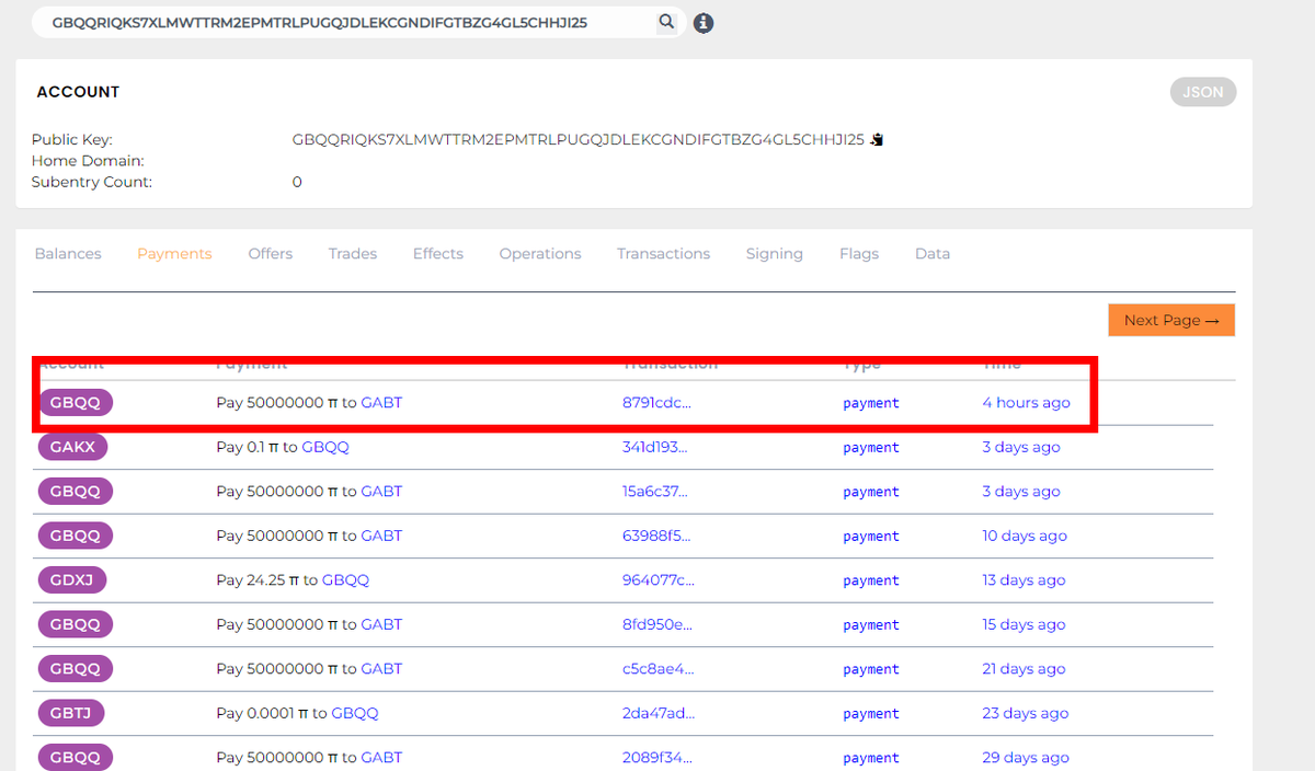 jatingupta0003's tweet photo. 🔁 Repost 🔁 ♥️ Like ♥️ 🐦 Follow 🐦 

🤯 Another set of 50 million Pi transferred from GBQQ to GABT account for migration. 🔁

👉🏼 In the month of March a total of 250 Million Pi have been transferred. 🔥

🤔 How many of you still waiting for the same ❓❓

#pinetwork #PiNetwork2024 #Pinetworknews #Pioneers #PiCoin #PiCoreTeam #Bitcoin #btc