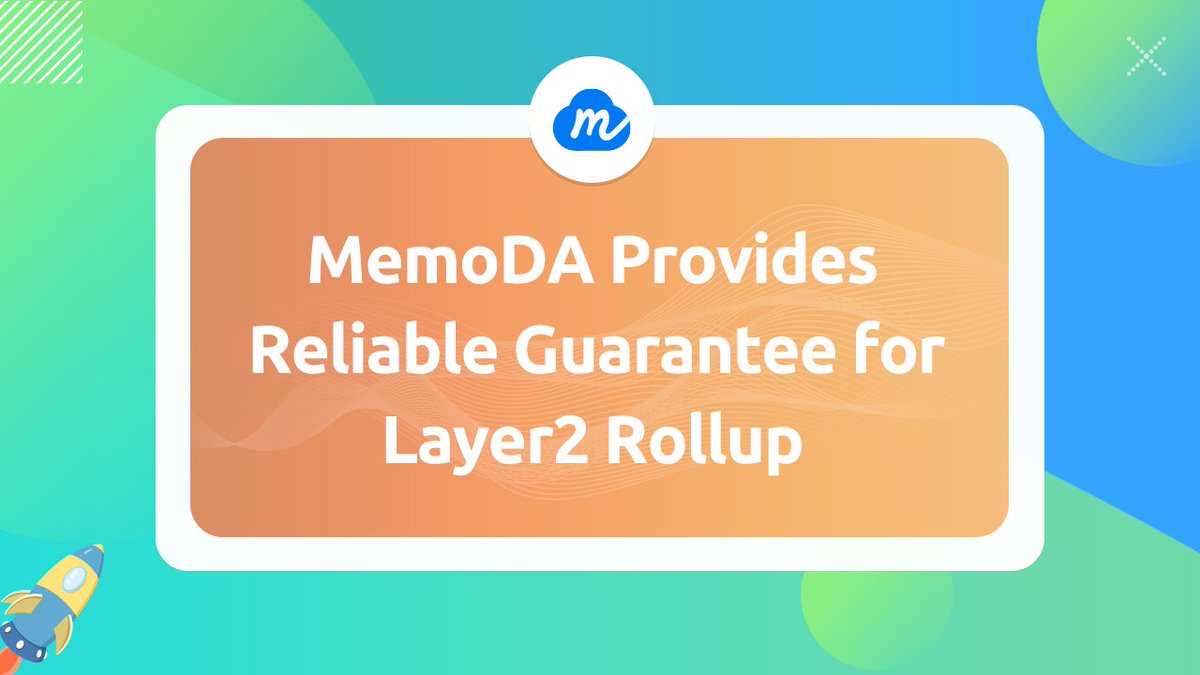 #Blockchain #DA solutions have evolved so far, optimising #Layer2 with modular solutions has gradually become mainstream.🪩 And #MemoDA provides reliable data availability guarantee for #Layer2 Rollup with its efficient and simple design.📊 Optimistic multiple rounds of…