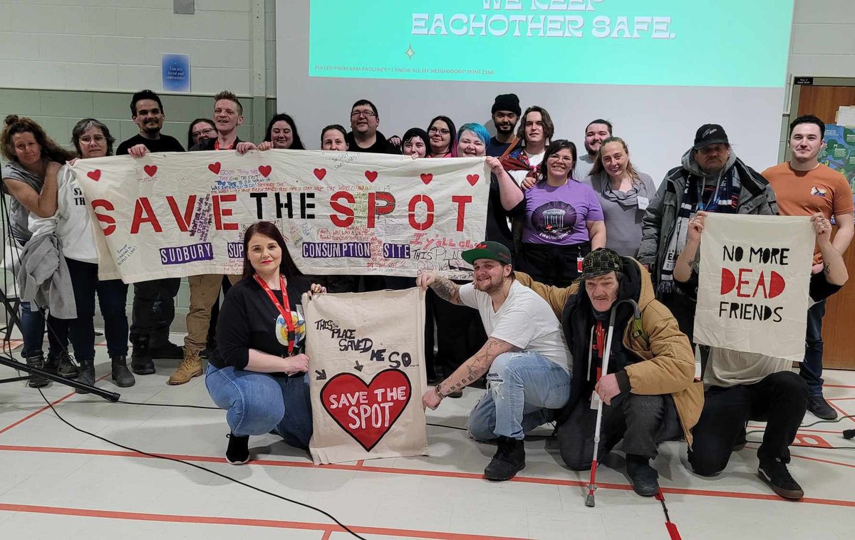 My heart is heavy today knowing a life-saving service will close its doors tomorrow. What a priviledge to have worked and learned with all who work here and use this service. Our fight to continue move harm reduction and drug policy forward is not over. In solidarity #saveTHESPOT