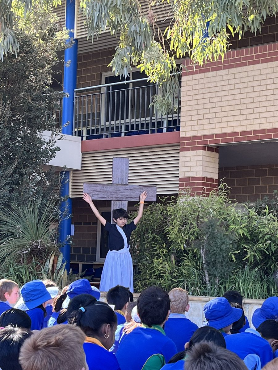 A fabulous way to end Term 1, on the last day of term we had a prayerful reflection on the Stations of the Cross by our Year 6 Students. <a href="/CatholicEdWA/">Catholic Education WA</a>