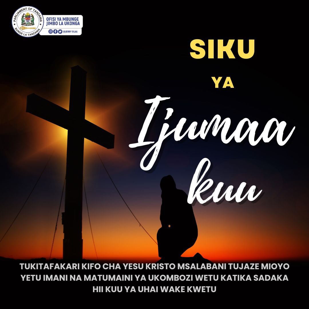 Tukitafakari mateso ya Yesu Kristo, Nawatakia ljumaa Kuu njema.#GoodFriday #sikuyaijumaakuu