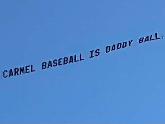 An Angry Parent Paid For An Airplane To Fly A 'Carmel Baseball Is Daddy Ball' Over Their High School (JV!!!) Baseball Game buff.ly/3TUW7OW