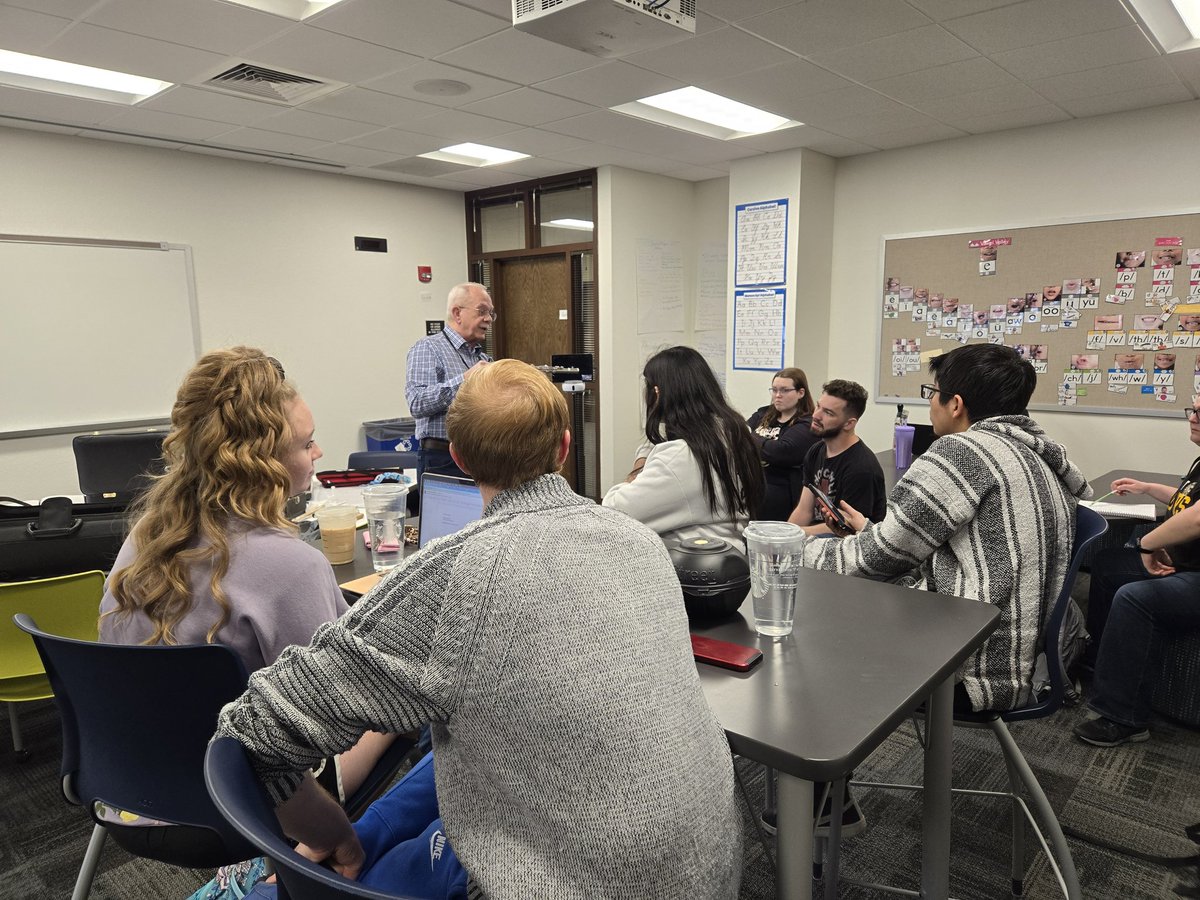 We had a fun guest speaker for our music students in Secondary School today, my father in law Charlie Fraley sharing how to do the instrument repairs needed to keep a school band program going, especially in rural communities.