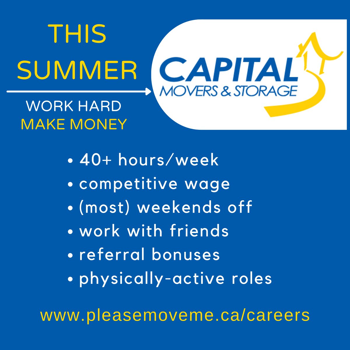 In need of a summer job? @please_move_me has some great opportunities. 💪📦🚚 ➡ Visit pleasemoveme.com for details.