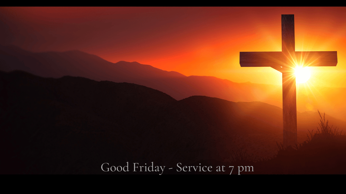 Join us at 7pm on Friday evening.