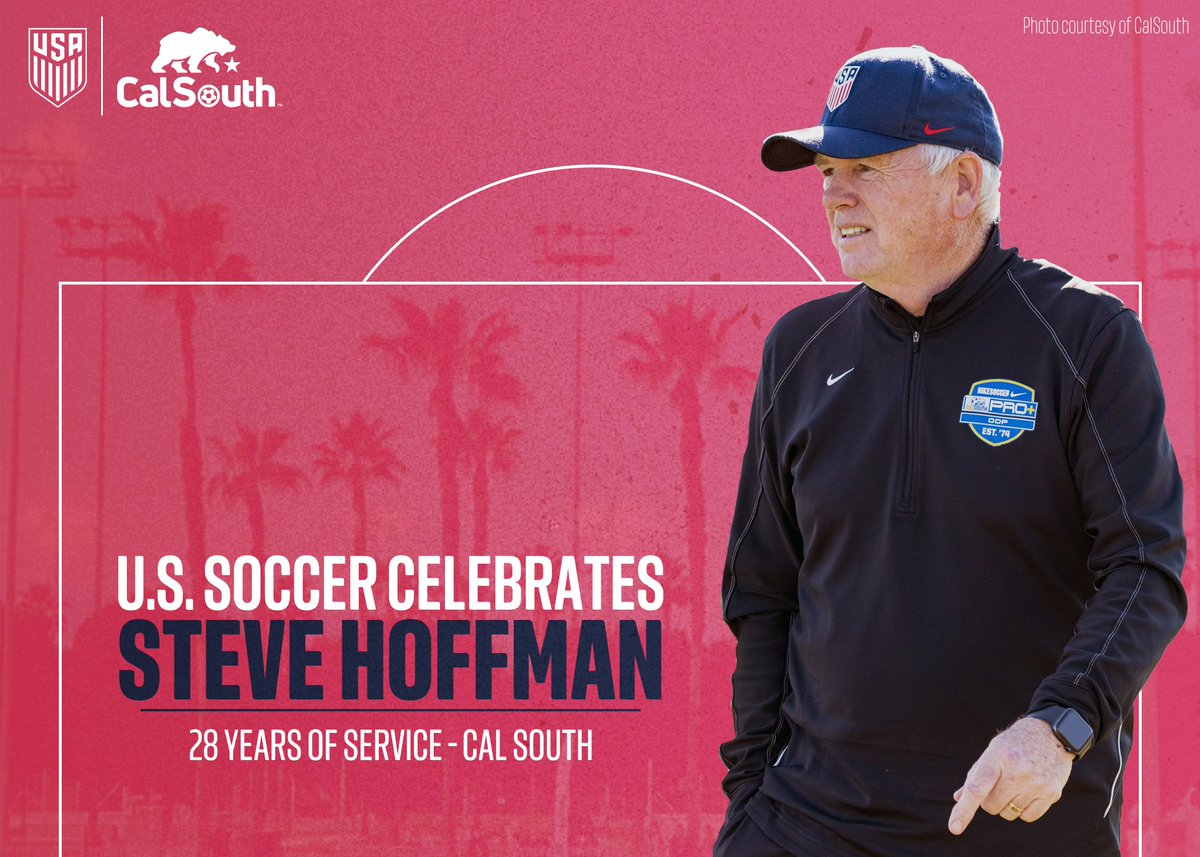 Cheers, Steve Hoffman, for 28 years of unwavering dedication to @CalSouthSoccer! From coaching education to player development, your passion has shaped countless lives on and off the field. Here's to the next chapter of your journey and the legacy you've built.