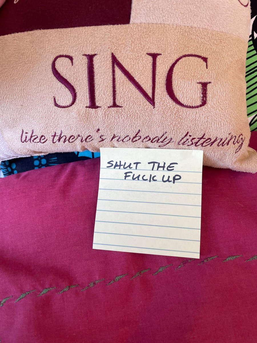 OphiraE's tweet photo. Nobody is listening. Trust me. #affirmationdecor #ophirasaysfu https://t.co/MXj0qaOfaA
