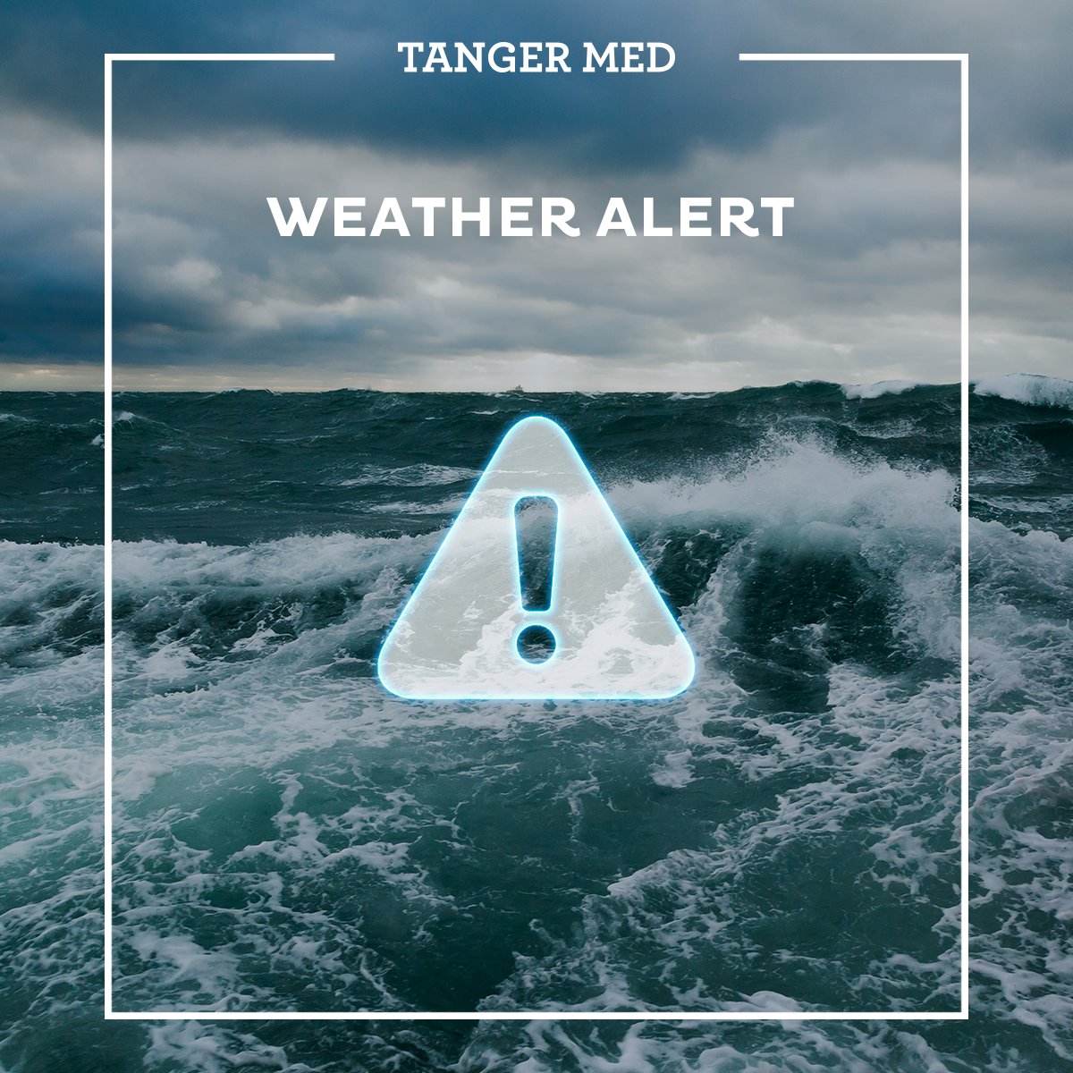 Important notice ! Due to bad weather conditions, the maritime traffic at #TangerMed Port Complex may be disturbed from 29 March at 08.00 am until 30 March at 5.00 pm. We strongly advise you to contact your maritime company for additional information regarding your crossing.…