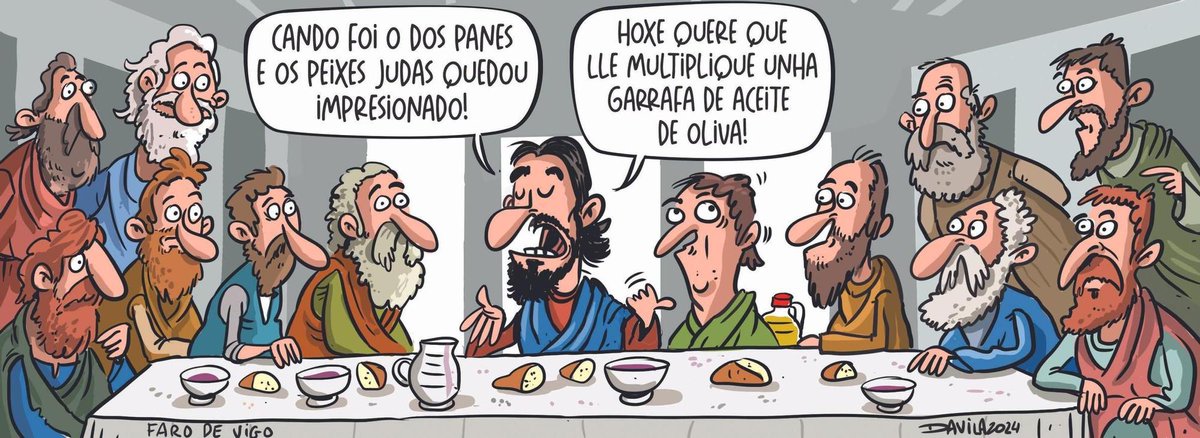 FansLuisDavila's tweet photo. Os milagros de Judas
#Milagros #ÚltimaCea #Prezos #SemanaSanta #HumorGalego #Davila
https://t.co/YAbrRBt3XV https://t.co/EGOU1RCDjb