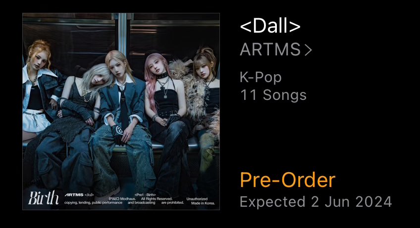 ARTMS’ debut album <Dall> is now available to pre-order on iTunes! 💿 geo.music.apple.com/us/album/dall/…