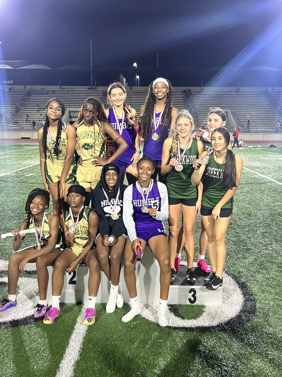 Congratulations to the Humble ISD Middle School District 4X400 Champions #HMS