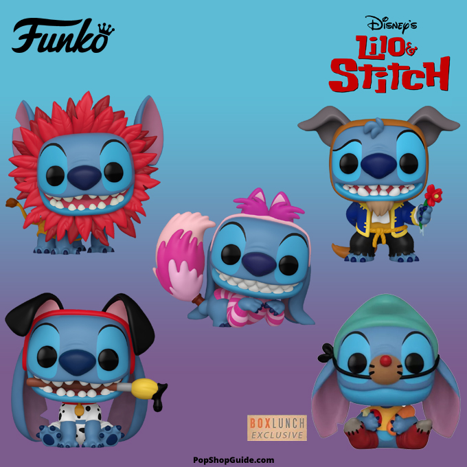 New Disney Lilo and Stitch Funko Pop! Stitch in Costume figures. bit.ly/3xfHKMn #PopShopGuide #Funko #FunkoPop #FunkoPopVinyl #PopVinyl #PopCulture #Toys #Collectibles #Disney #LiloAndStitch #Stitch #StitchInCostume