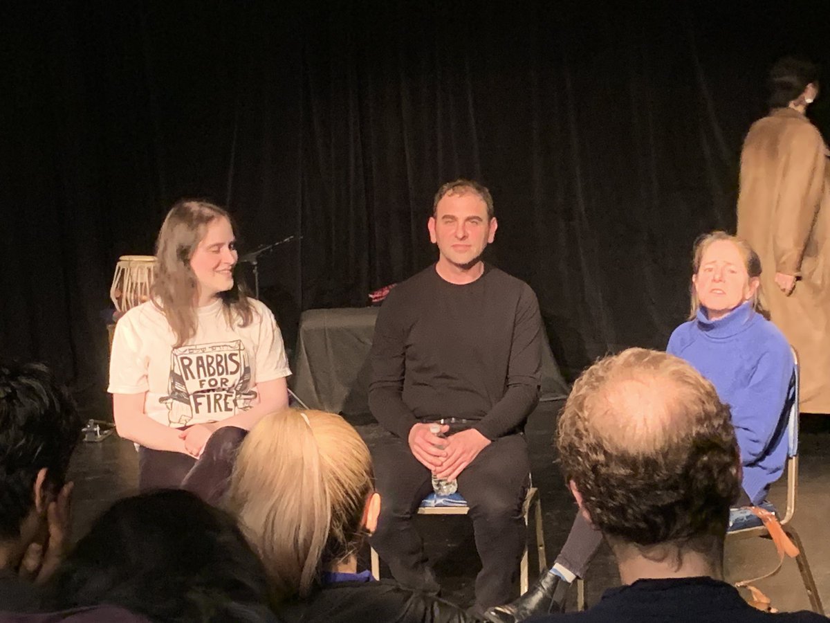 Talkback with three members of #RabbisforCeasefire, @AbbyChavaStein, @BaratEllman and the playwright Rabbi Misha Shulman.