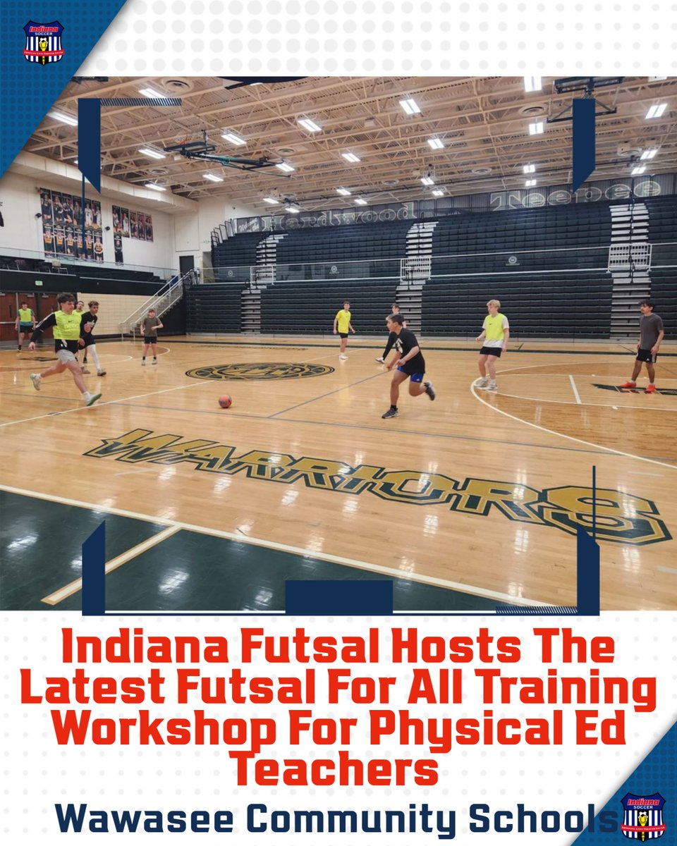 The Futsal For All training workshop hosted at Wawasee High School provided a fantastic opportunity for about a dozen Physical Education teachers in the Wawasee School Community District. bit.ly/3vkSGba