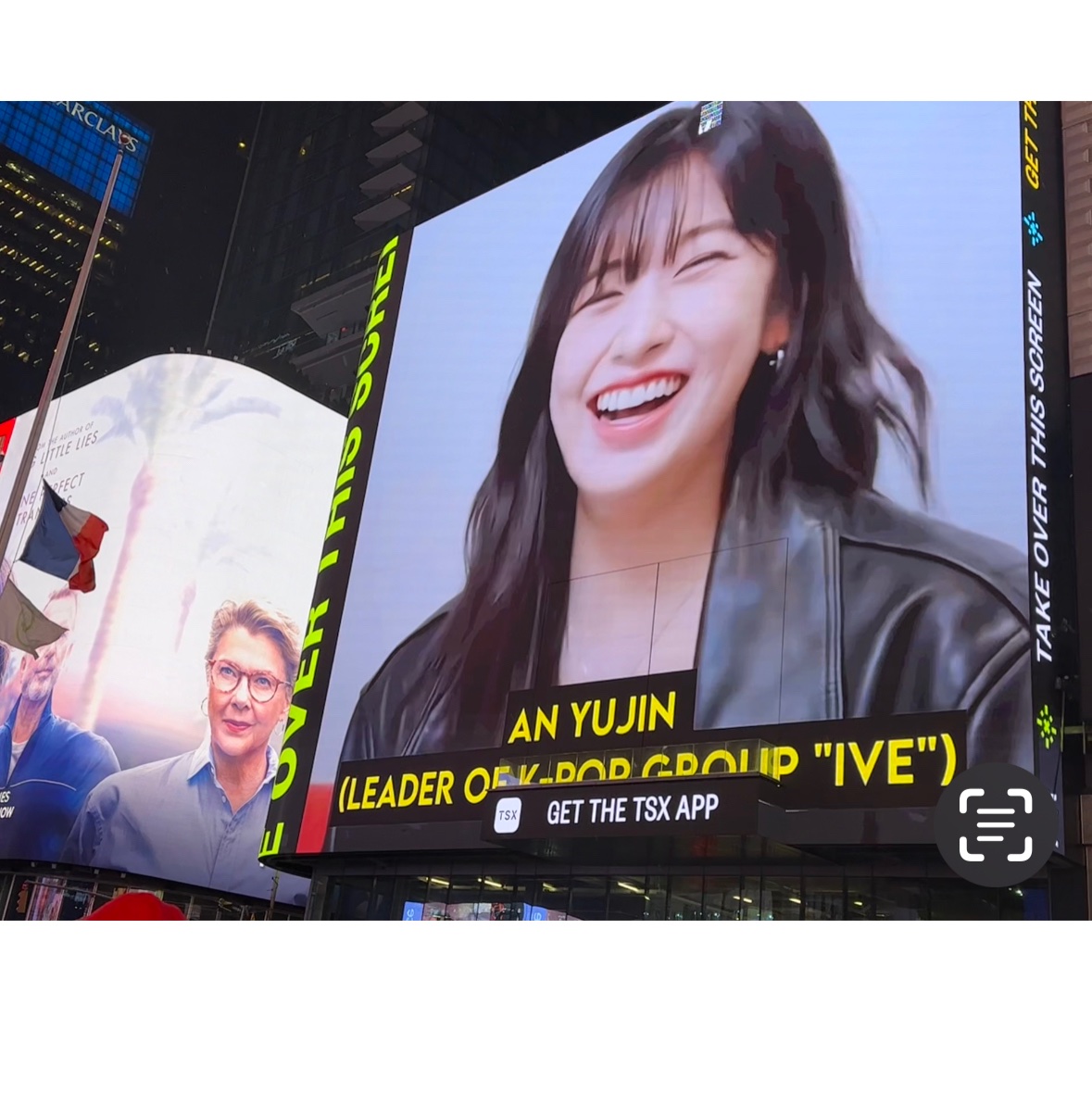 Today‘s big screen in Times Square
Please support Yujin’s concert in tomorrow🥰
Also, tomorrow’s big screen is supported by <a href="/AnneJiang6/">Xiner Jiang</a> , please look forward🥰
#ANYUJIN  #안유진