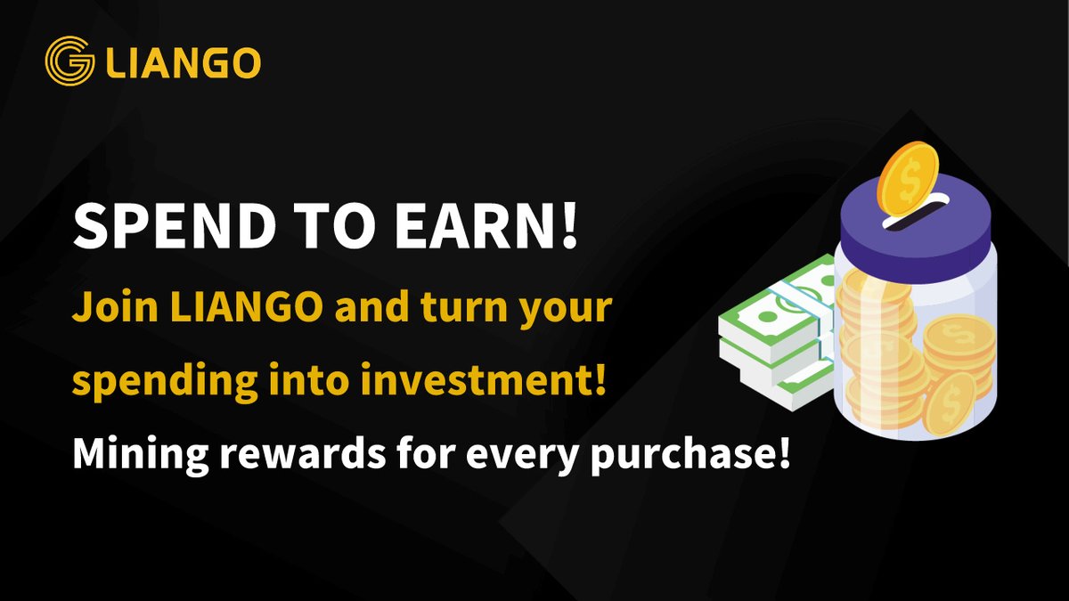 💰SPEND TO EARN 
💸Join #LIANGO and turn your spending into investment!
🌈Mining #Rewards  for every purchase!

#GlobalPartner #BullMarket #LGT #lgt #Bitcoin #Crypto #NFT #Giveaway #Rewards #SPENDTOEARN #earnings #SHOPPINGFI