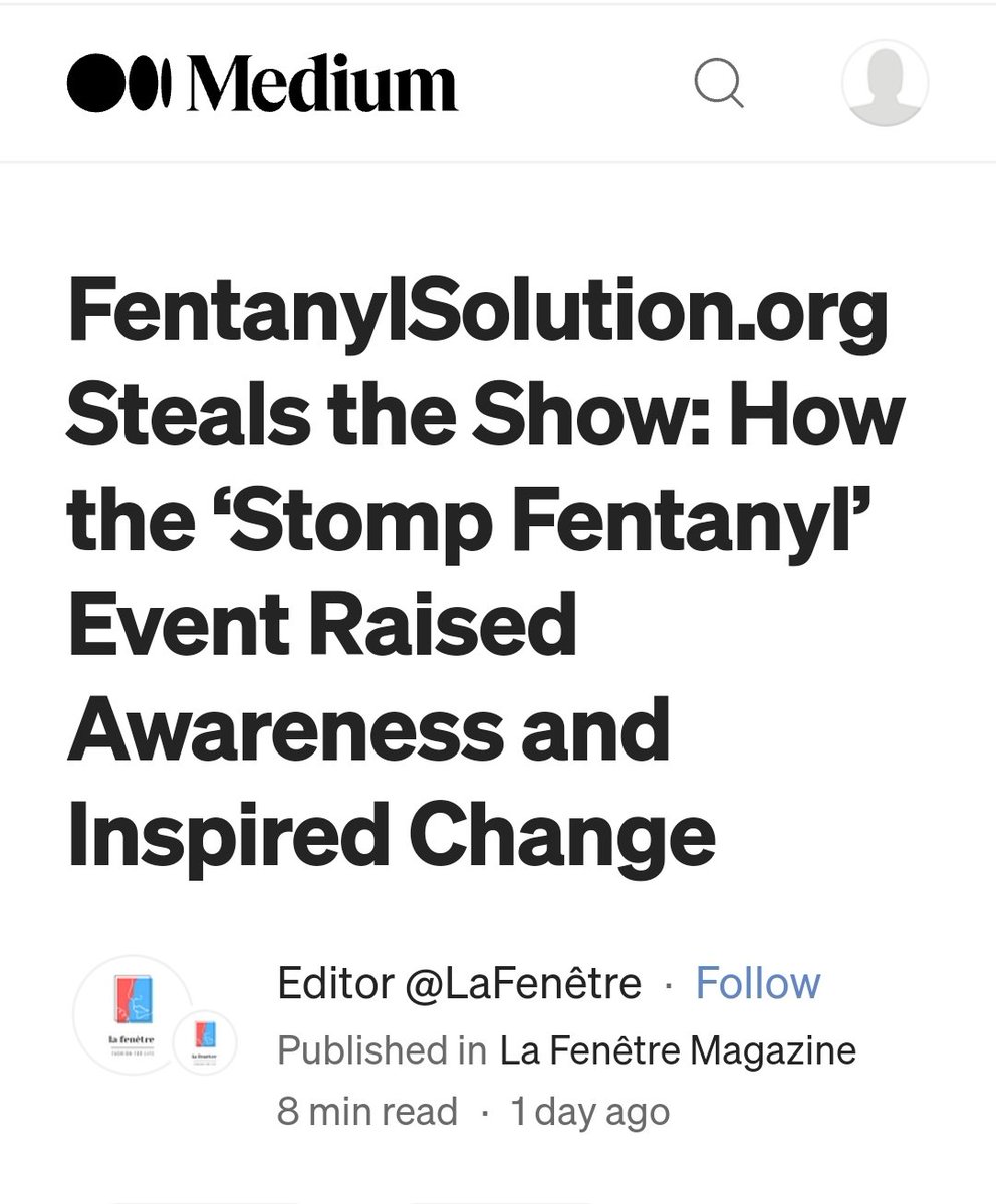 🌟 Exciting News Alert! 🌟 Our fashion show event has been covered by Medium. Together, we're not only raising awareness but also taking concrete steps towards combating the fentanyl crisis. 🌍💪 Read the full story here! #FashionActivism #MakeADifference #stompfentanyl