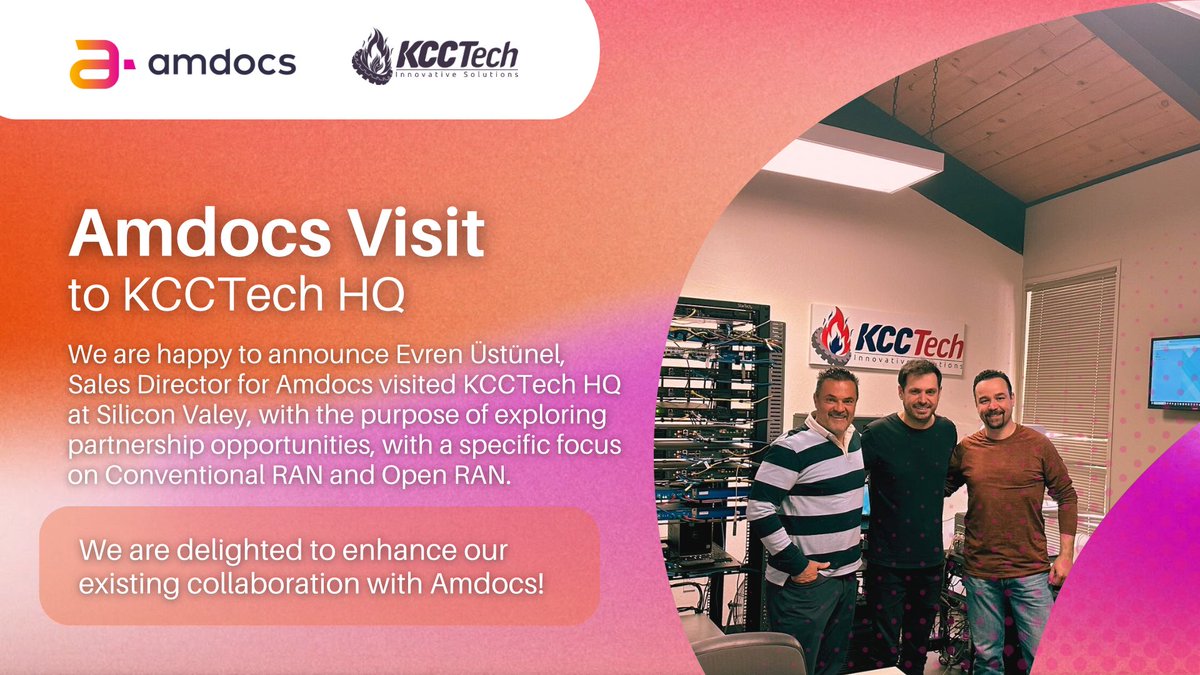 KCC_Tech's tweet image. We are glad to have a special visitor at KCCTech HQ,  thank you for the visit Evren Ustunel (Sales Director for Amdocs). This visit marks a pivotal moment in our journey towards enhancing our technological ecosystem and forging strategic alliances! 

#Amdocs #KCCTech #Alliances