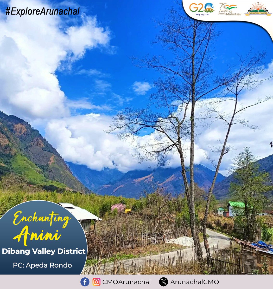 🌸Discover the enchanting allure of #Anini this spring! Nestled in the heart of Arunachal Pradesh, Anini beckons with its blossoming landscapes and tranquil ambiance. Embark on a journey of exploration and immerse yourself in the beauty of nature. #ExploreAnini #ArunachalPradesh