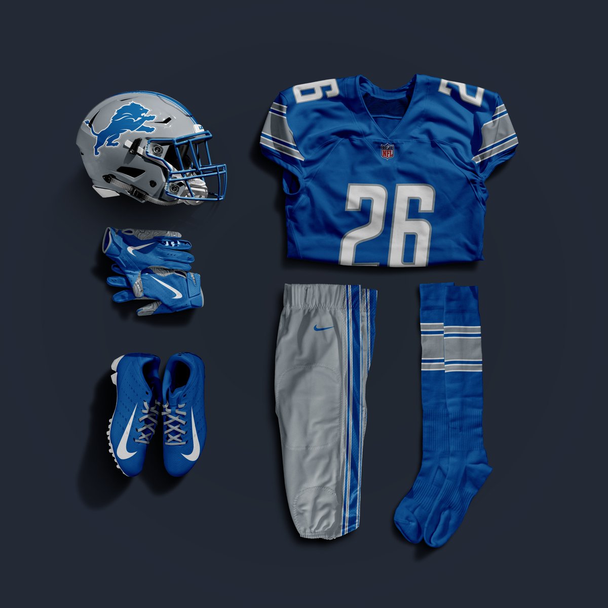 Detroit Lions combination uniform concept! - 2020s x 1980s