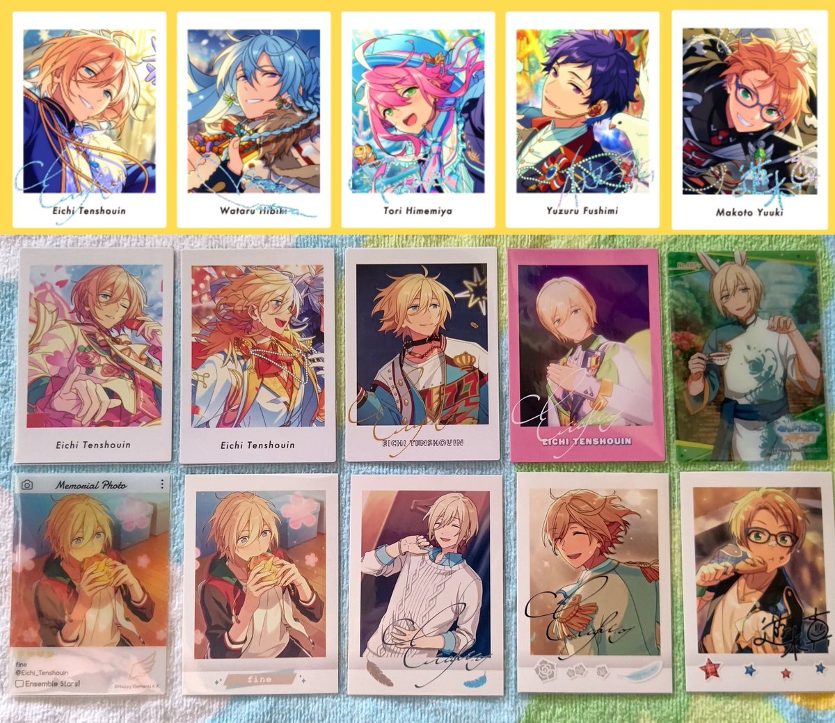enst_FFine's tweet photo. 【交換·譲渡】
あんスタ ぴくりあ 通常 Vol.2

譲）渉 桃李 弓弦 みか アドニス なずな 光 創 嵐 斑

求）写真の英智 渉 桃李 弓弦 真 or 定価+送料

渉 桃李 弓弦はfineコンプの為、1点のみ求めております。
渉 桃李 弓弦 真はいずれかの英智含むお取引を希望しております。
宜しくお願い致します。 https://t.co/EnHcUvzyta