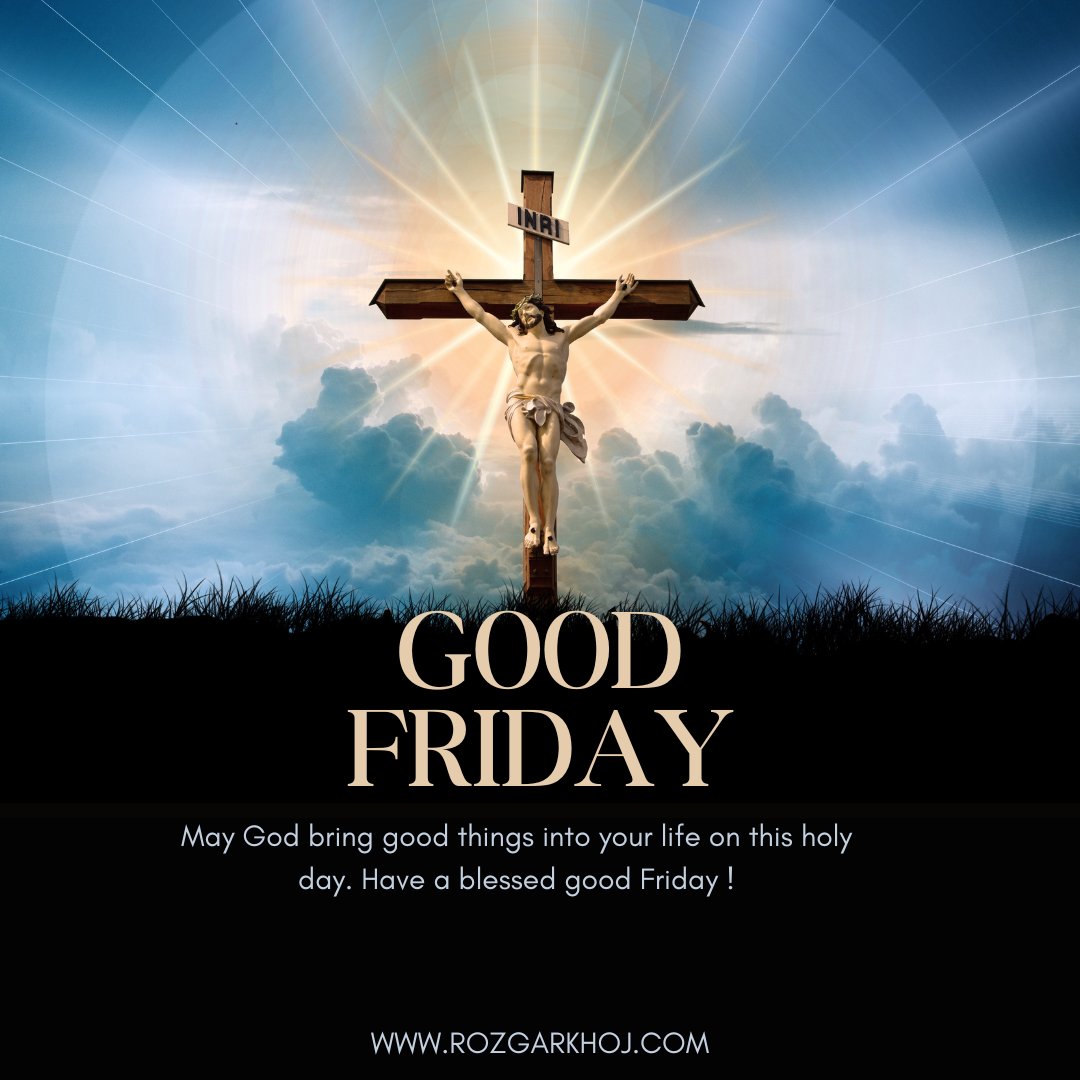 As we remember the sacrifice of Jesus Christ, may you be reminded of the power of love and redemption. Wishing you a blessed Good Friday.
#GoodFriday2024 #BlessingsOnGoodFriday #ReflectAndRemember #JesusSaves #FaithfulFriday #HolyWeek2024 #EasterWeekend #CrucifixionRemembrance