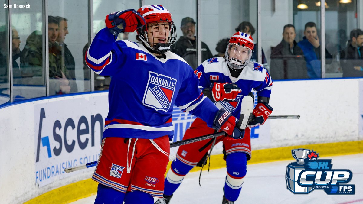 OHLHockey's tweet photo. Day 4 of the 2024 #OHLCup presented by FPS Payment saw the field narrowed from eight teams down to just two, setting up an exciting Championship Final on Saturday.

RECAP 📰: https://t.co/FHEBYEC67d https://t.co/BmYA2zWQnw