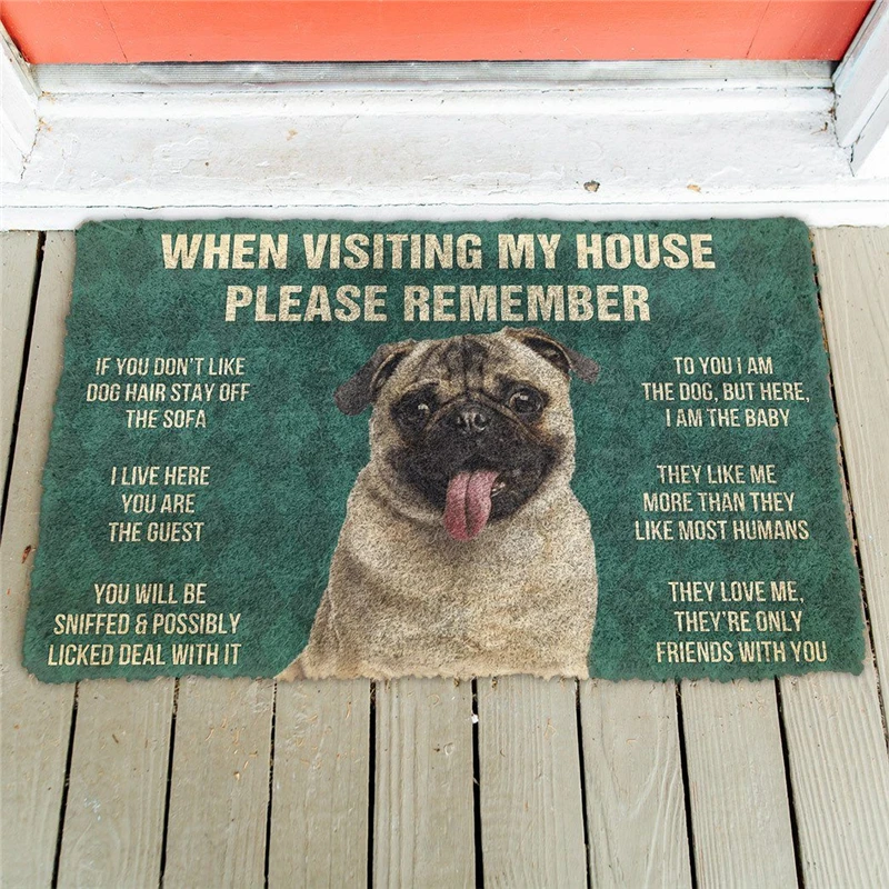 DOGS THEMED DOORMAT leathergenetics.com/please-remembe… #dogs