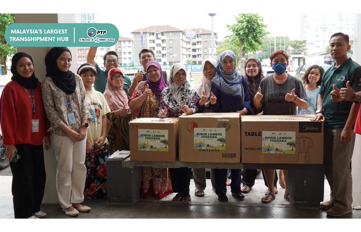 Port of Tanjung Pelepas Sdn Bhd (PTP) continues its tradition of spreading goodwill by nourishing the underprivileged in and around Gelang Patah and Johor Bahru during this holy month of Ramadan.

#portoftanjungpelepas #TogetherTowardsASustainableFuture