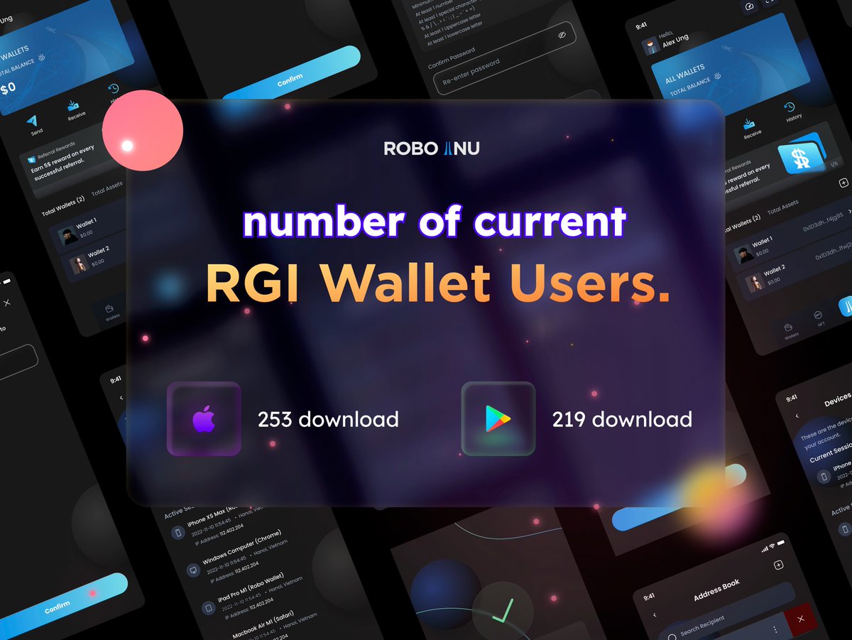 Good day #RoboWarriors, 🔥
Up to now, we have nearly 500 users using RGI Wallet. Step by step bring our products to the world and become popular
Let's help us share information about RGI Wallet with people around you and any social platforms you may post on. Show everyone the…