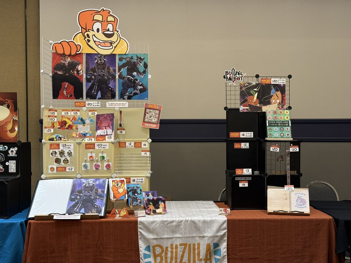 We’re all set for @LasVegasFurCon! You’ll be able to find me and @BuizelKnight at the Dealer’s Den all weekend! We’re kinda hard to miss~