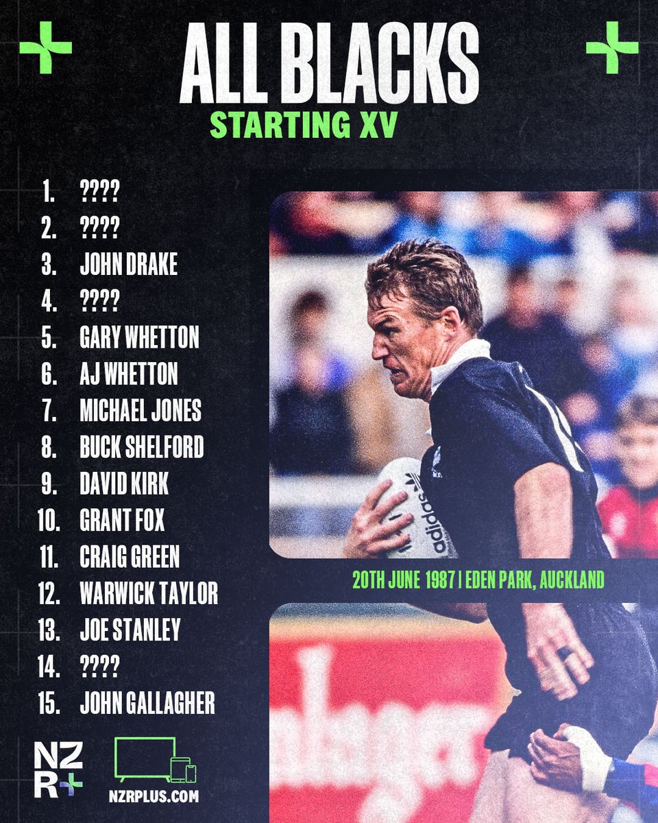 Throwing it all the way back to the first ever RWC Final 😱 Can you guess who's missing from this line-up? Watch the highlights from this historic match only on NZR+ 📺 app.nzrplus.com/video/517763 #AllBlacks