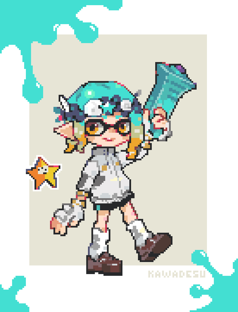 _1_px's tweet image. #Splatoon #pixelart