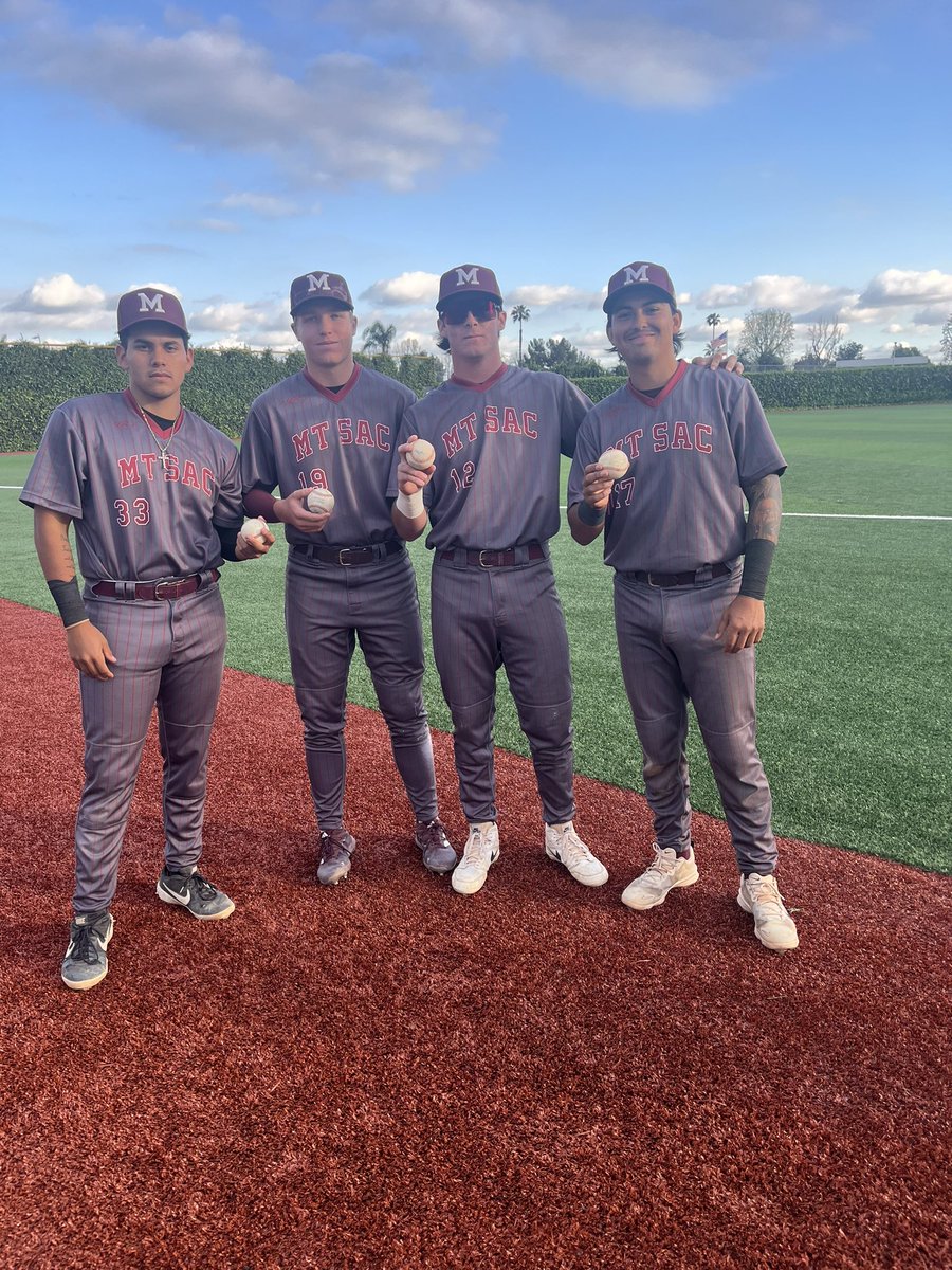 MtSAC_Baseball's tweet photo. MOUNTIES roll on the road! @kingandre a few backside stingrats, lights out D! @kadenmoellerr @Ty__Thomas leave the building 💣 @JoeyRossetti5 continues to lead, 2 more knocks 2RBIs @MatthewViveros3 W in relief! @nacho earns the save! @MtSAC_athletics @MtSAC_Baseball #dominatelate https://t.co/G6SwMdDChn