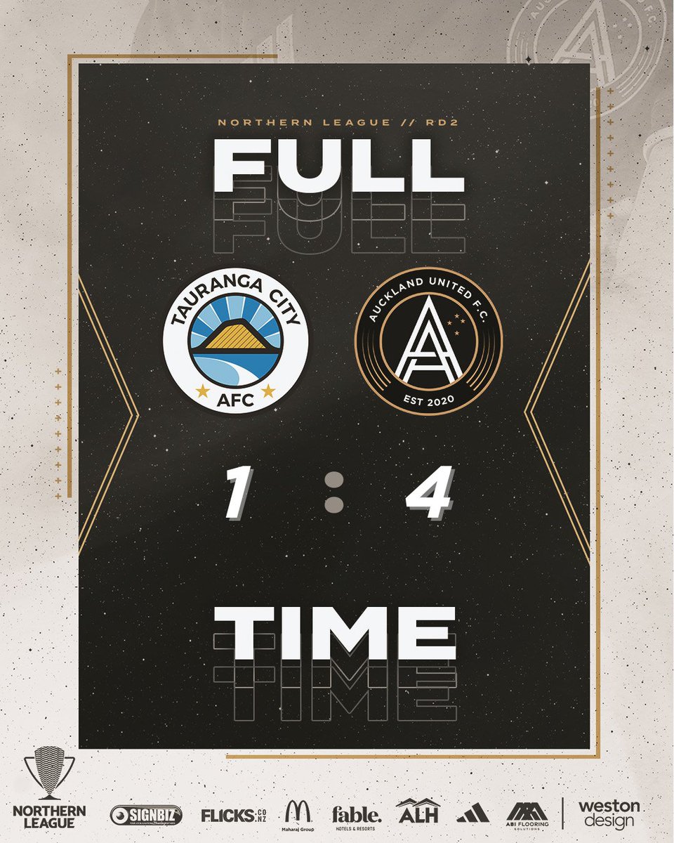 Fantastic result to bounce back after last week with some free flowing football to score some great goals against <a href="/tcafc_nz/">Tauranga City AFC 🩵⚽️</a>.

See you next at Keith Hay Park on Monday for our Round 3 match vs Hamilton Wanderers, Kickoff 5:30pm.

#AucklandUnitedFC 🤝
#UnitedTogether ⚫️⚪️